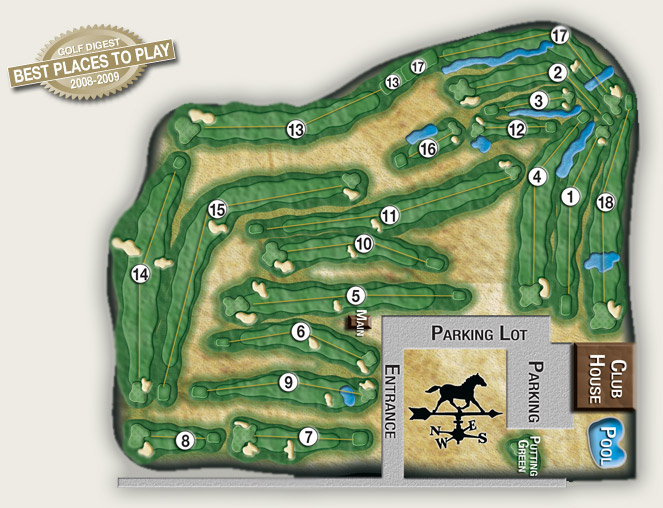 golflayout The Club at Shannondell